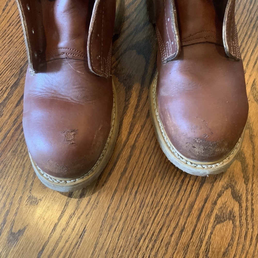 EH Safety & Supply Co. Brown Leather Boots Sz 11 D Work Safety Outdoor No Laces - Picture 3 of 10